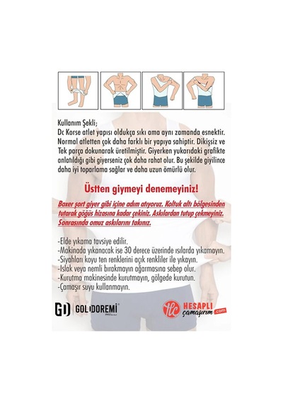 Gd Goldoremi 2030 Erkek Askılı Göbek Sıkılaştırıcı Bel İnceltici Göğüs Toparlayıcı Korse Atlet Ten