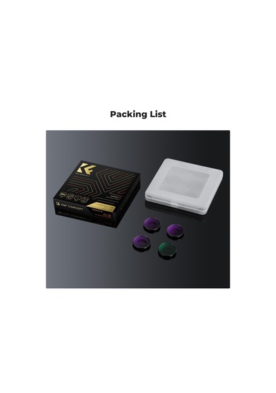 K&f Concept Nd Filtre Setleri, 4'lü Paket Cpl, Nd8, Nd16, Nd32 Filtre, Djı Osmo Action 5 Pro/action 4 İle Uyumlu, Polarize Edici Nötr Yoğunluk Hd Cam