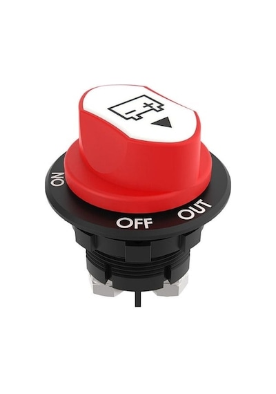 Devre Kesici Mini Dc 12v-24v Akü / Güneş Paneli Devre Kesici - Beyaz-1903