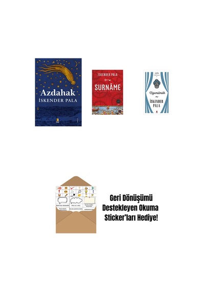 Azdahak + Surnâme - Bir Osmanlı Mâcerası + Nizamülmülk Ciltli + Okuma Sticker'ları