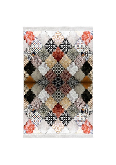 Eko Trend Djt Yıkanabilir Kaymaz Taban 3 Lü Yatak Odası Takımı Mu120 Patchwork Renkli