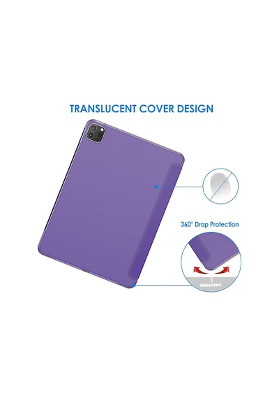 Apple Uyumlu iPad Pro 4. Nesil M2 2022 11 Inç Tablet Flip Smart Standlı Akıllı Kılıf Smart Cover Kılıf