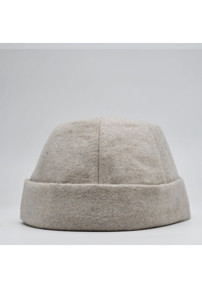 Şapkadan Etnik Desen Kısa Docker Şapka Vintage Cap Kasket Krem