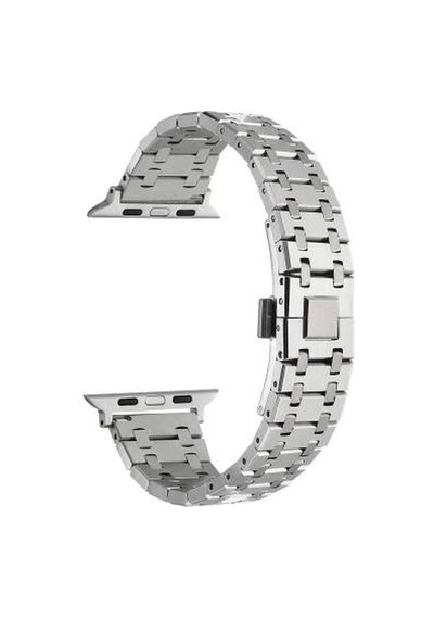 Apple Watch 44mm Uyumlu Krd-83 Metal Kordon - Gümüş