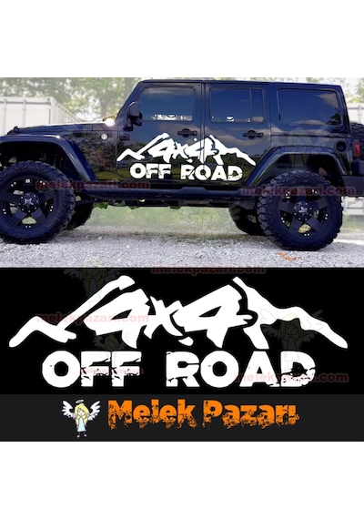 4X4 Off Road Araba Sticker - Oto Sticker