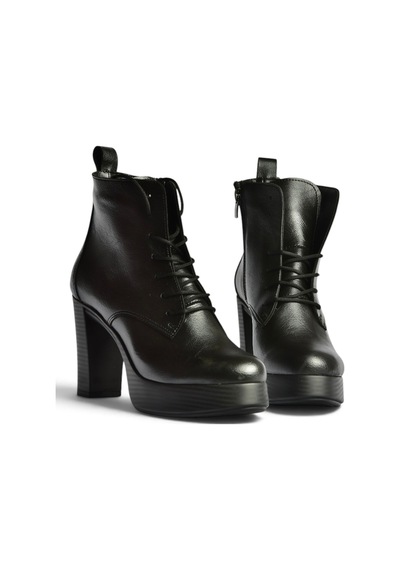 Fox Shoes Z996251309 Siyah Kalın Topuklu Kadın Bot