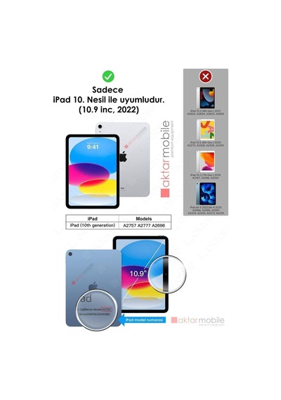 Apple Ipad 10. Nesil 2022 10.9" Paper Like Ekran Koruyucu Nano Kırılmaz Kağıt Hissi Mat Yüzey