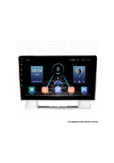Myway Opel Astra J Android Multimedya Carplay Navigasyon Ekran - 8gb Ram+128 Gb Hdd - Myway