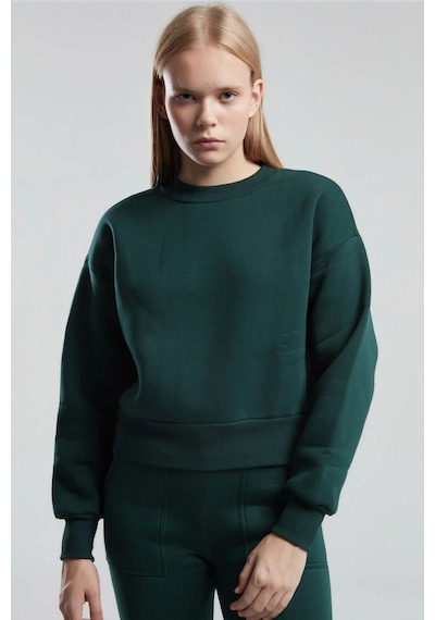 Kadın Yeşil Sweatshirt Yeşil