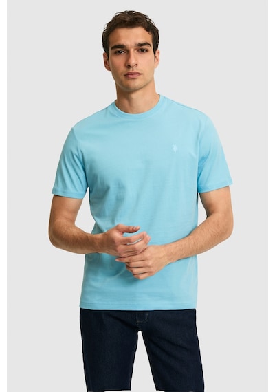 U.s. Polo Assn. Erkek Aqua Tişört Basic 50326953-vr007