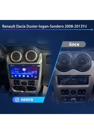 Renault Dacia Sandero 2008-2013 Yıl Multimedya 4-64 Gb Navigasyon