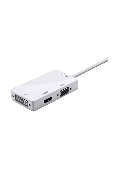 Displayport Vga Dvi Hdmi Çevirici 3 in 1 Display Combo DP Erkek