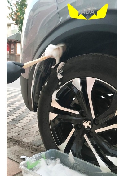 Jant Lastik Davlumbaz Ve Detay Temizlik Fırçası, Büyük Boy, 40 Cm