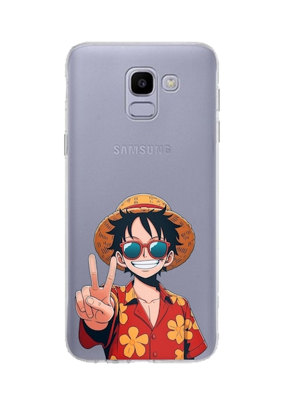 Samsung Galaxy J6 Uyumlu Monkey D. Luffy Tasarımlı Baskılı Silikon Kılıf