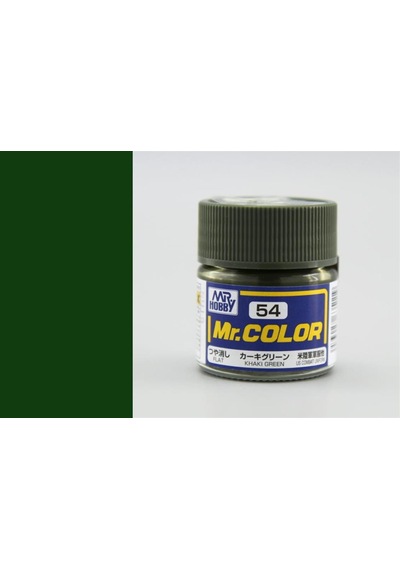 10 Ml. Khaki Green Mr.color Serisi Maket Boyası, Mr.hobby C054 Standart