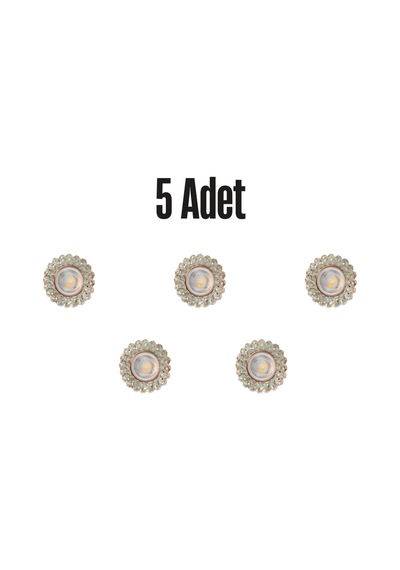 Ct-6596 Papatya Cam Spot Ampülsüz 5 Adet Beyaz