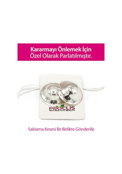 Koruyucu Gümüş Göğüs Ucu Kapakları Large
