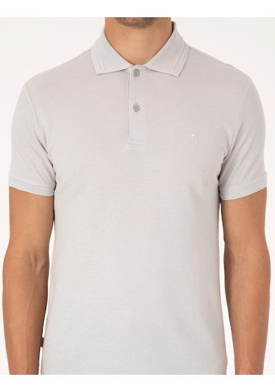 Pierre Cardin Erkek Açık Gri Tişört Basic 50325323-vr001 Açık Gri