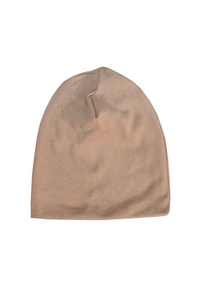 Luess Çocuk Unisex Fitilli Kışlık Bere Sütlü Kahverengi