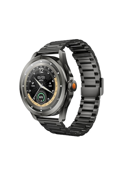 Kalobee Sk44 Business Amoled Ekran 3 Kordonlu Akıllı Saat İphone & Android Uyumlu,48 Mm Siyah