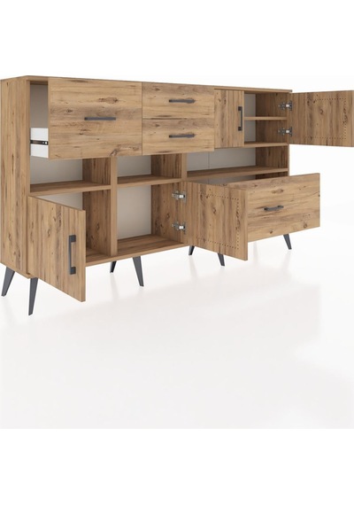 Arges Konsol 5 Raflı 4 Çekmeceli 4 Kapaklı 176x30x99 Çam-çam Atlas Çam - Atlas Çam Arges Konsol 5 Raflı 4 Çekmeceli 4 Kapaklı 176x30x99 Çam-çam Atlas Çam - Atlas Çam