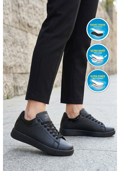 Walkway 26116 Costa G Siyah-siyah Unisex Spor Ayakkabı