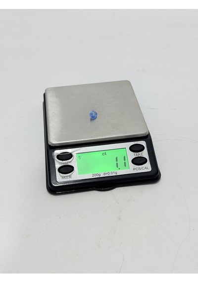 Faset Kesim Doğal Mavi Safir Taşı 1,1 Karat S043