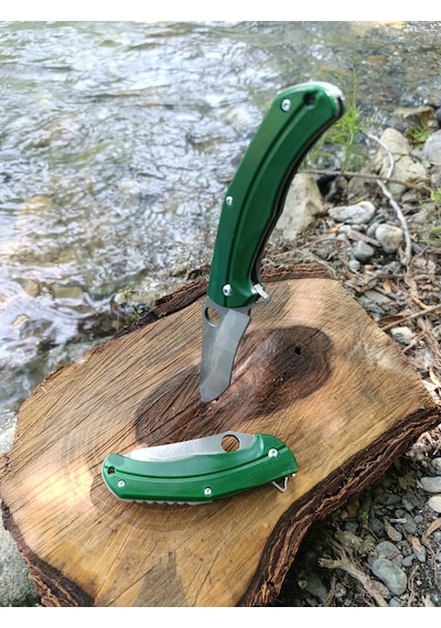 El Yapımı Outdoor Kamp Çakısı Yeşil