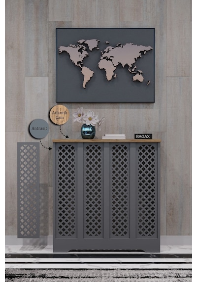 Dekoratif Petek Dolabı Kalorifer Peteği Kapatma Ünitesi Modern Tasarım İç Ölçü 76 Cm Dış Ölçü 80 Cm Petek 76 Antrasit Üstü Çam D7 Dekoratif Petek Dolabı Kalorifer Peteği Kapatma Ünitesi Modern Tasarım İç Ölçü 76 Cm Dış Ölçü 80 Cm Petek 76 Antrasit Üstü Çam D7
