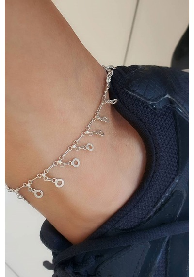 925 Ayar Gümüş Tasarım Halhal Diğer 82173887