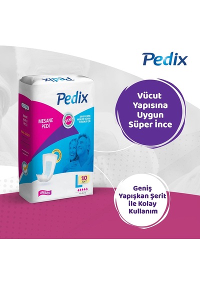 Pedix Mesane Pedi Unisex Büyük Boy Large L 10 Adet