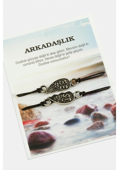 Zenviac456 Best Friends Arkadaş Deri Bileklik Zenviac45678 Siyah 09956103
