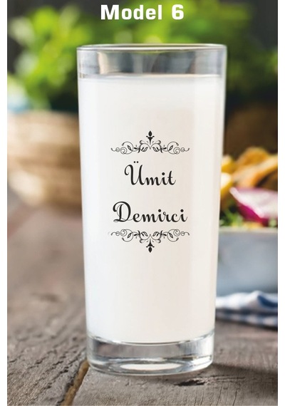 Kişiye Özel İsme Özel İsim Yazılı Rakı Bardağı Kadehi