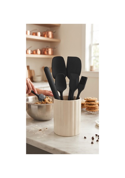 6'lı Siyah Silikon Spatula Seti Isıya Dayanıklı Pasta Kek Hamur Kazıyıcı Ve Fırça Seti Yapışmaz Tencere Tava Uyumlu Mutfak Gereçleri Siyah Siyah 6'lı Siyah Silikon Spatula Seti Isıya Dayanıklı Pasta Kek Hamur Kazıyıcı Ve Fırça Seti Yapışmaz Tencere Tava Uyumlu Mutfak Gereçleri Siyah Siyah