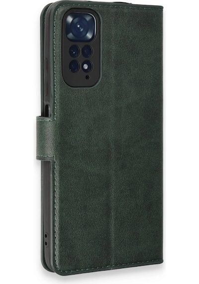 Ilkeshop Newface Xiaomi Redmi Note 11 Pro Kılıf Trend S Plus Kapaklı Kılıf - Yeşil