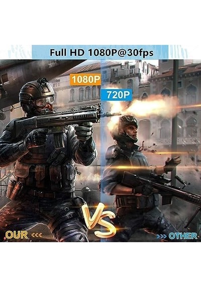 Ses Video Yakalama Kartı 1080p 30fps Hdmı Usb Yakalama Kartları Video Kamera Oyun - Canlı Akış - Video Konferans - Öğretim İçin Aksiyon Kamerası İle Kayıt