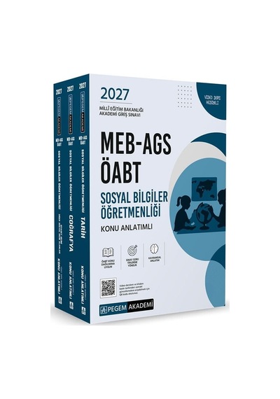 Pegem 2027 Öabt Meb-ags Sosyal Bilgiler Öğretmenliği Konu Anlatımlı Modüler Set Pegem Akademi Yayınları