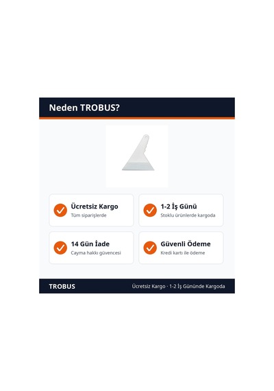 Trobus Cam Filmi Uygulama Aracı Minik Ragle 10x10 Cm Beyaz