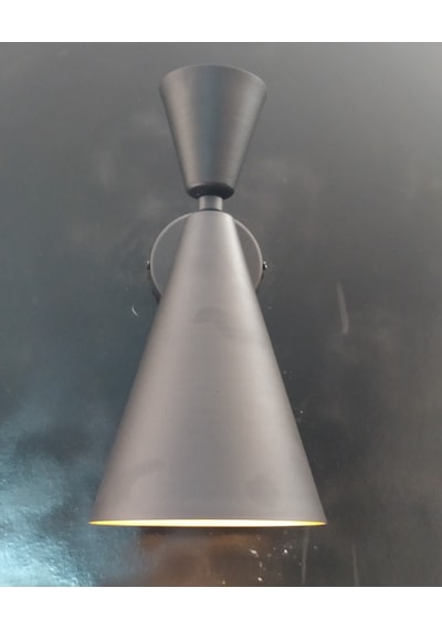Mylights Retro Rustik Vintage Aplik Duvar Lambası Siyah İçi A Siyah