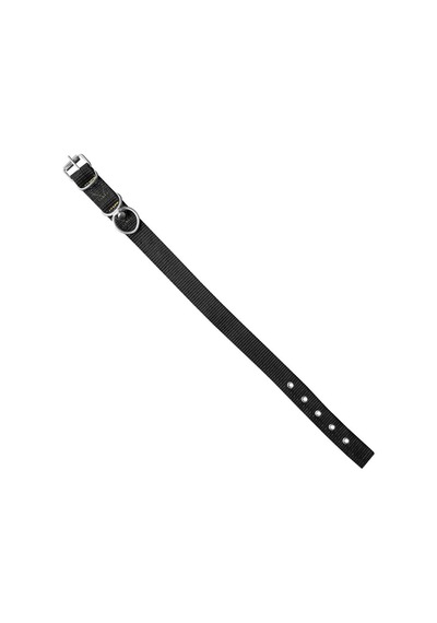 Savex Dokuma Köpek Boyun Tasması Siyah 2.5 50 Cm Fosforlu Sarı