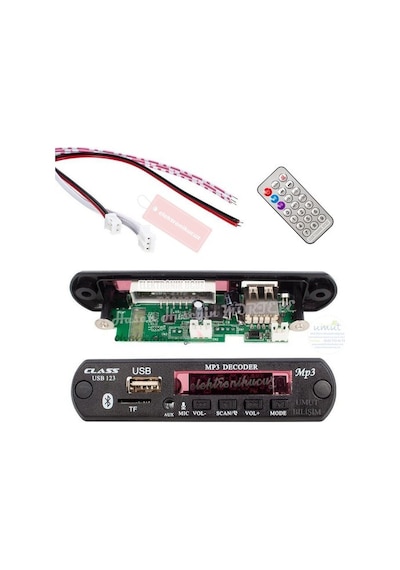 Usb123 Class Bluetooth Araç Aux Usb Çalar Mp3 Modulü