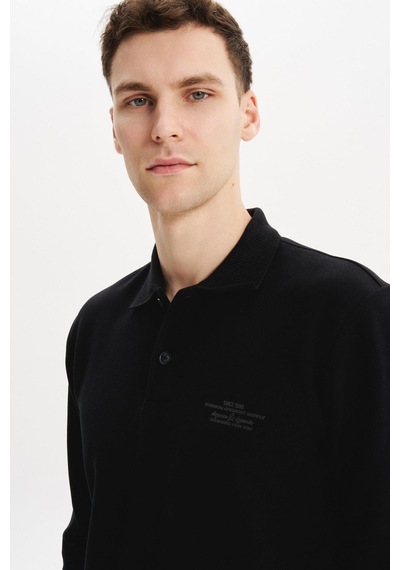 AR-MA Arma Erkek Regular Fit Selanik Kumaş Polo Yaka Sweatshirt Düğmeli, Pamuk Polyester Karışımlı %65 Pamuk %35 Polyester K30564699102 Siyah AR-MA Arma Erkek Regular Fit Selanik Kumaş Polo Yaka Sweatshirt Düğmeli, Pamuk Polyester Karışımlı %65 Pamuk %35 Polyester K30564699102 Siyah
