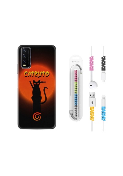 Vivo Y20S Kılıf Kablo Koruyuculu Catrudo 1679