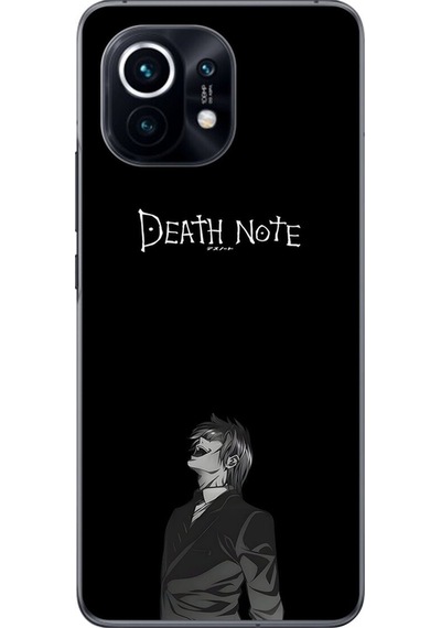 Xiaomi Mi 11 Uyumlu Şeffaf Kılıf Death Note 1 Tasarımlı