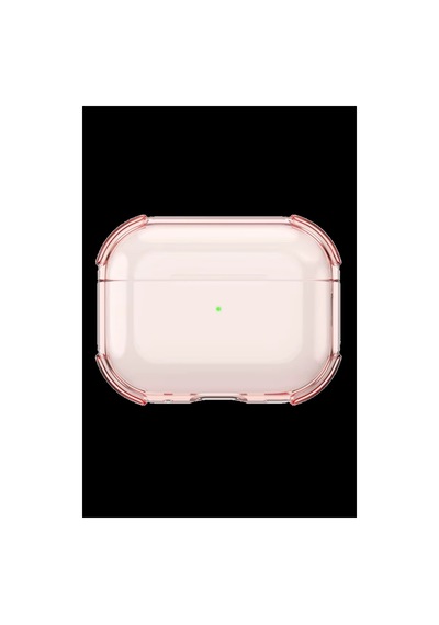 Apple Uyumlu Airpods Pro 3 3.nesil Crystal Kılıf - Pembe Düz Renkli