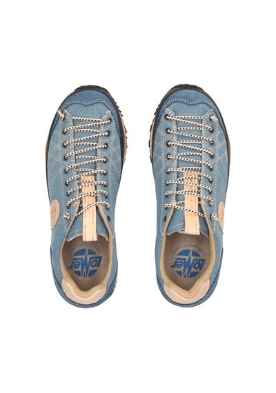 Lomer Italy Bio Naturale Canvas Vibram Full Çarşaklı Kadın Ayakkabı Jeans Mavi Açık Mavi