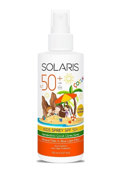 Çocuk Güneş Kremi Kolay Emilen Sprey Spf 50 Hassas Ciltler Için Yüksek Koruma 150 Ml