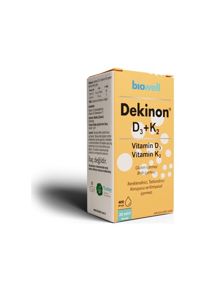 Dekinon Biowell Dekinon D3+k2 20 Ml Damla Sku: Smg8690010441195