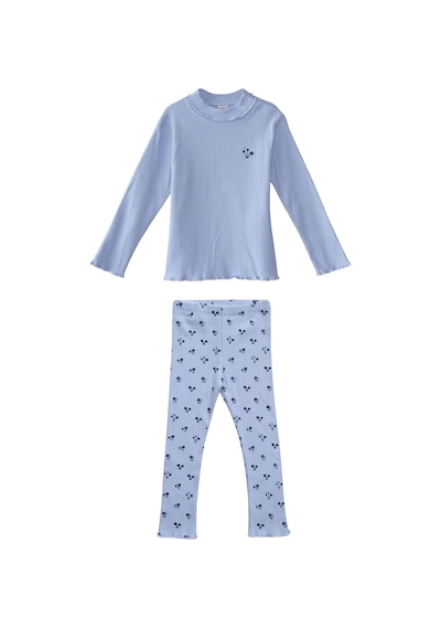 Lovetti Açık Lila Kız Çocuk Çiçek Baskılı Kaşkorse Takım 9393L010 Lila