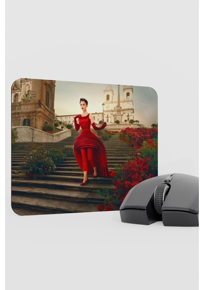 Emily İn Paris V2 22x18 Gaming Kauçuk Kaymaz Taban Mouse Pad Fare Altlığı